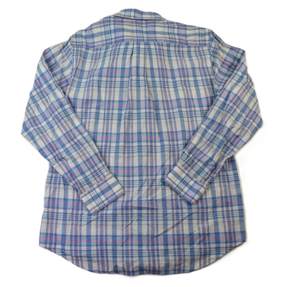 Vineyard Vines Mens Slim Fit Whale Shirt Plaid Button Down Long Sleeve Cotton M - Picture 4 of 8